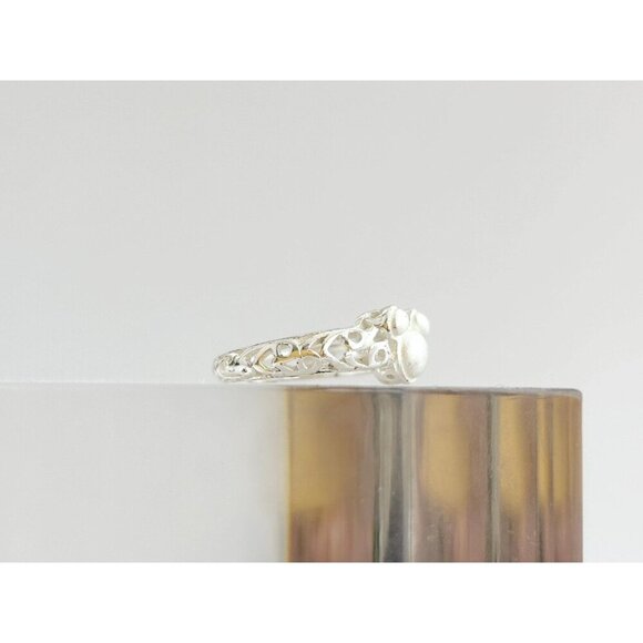 Walt Disney Mickey Mouse Figural Head Shaped Faux Pearl Vintage Ring - sz 2.25 - Picture 4 of 10